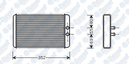 KALE 346285 Kalorifer Radyatoru Ducato-Boxer-Jumper2.5tdi-2.8tdi 94>02